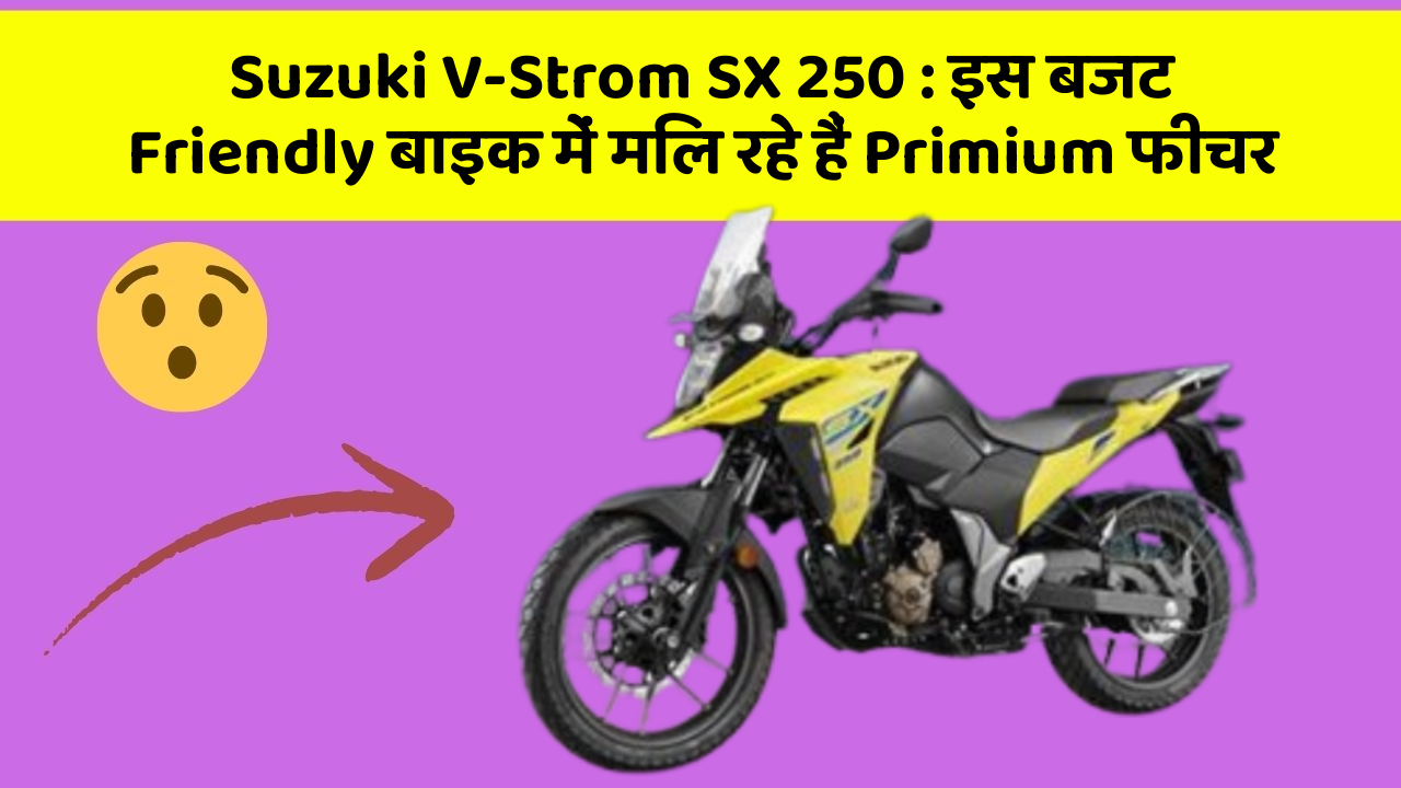 Suzuki V-Strom SX 250 : इस बजट Friendly बाइक में मिल रहे हैं Primium फीचर